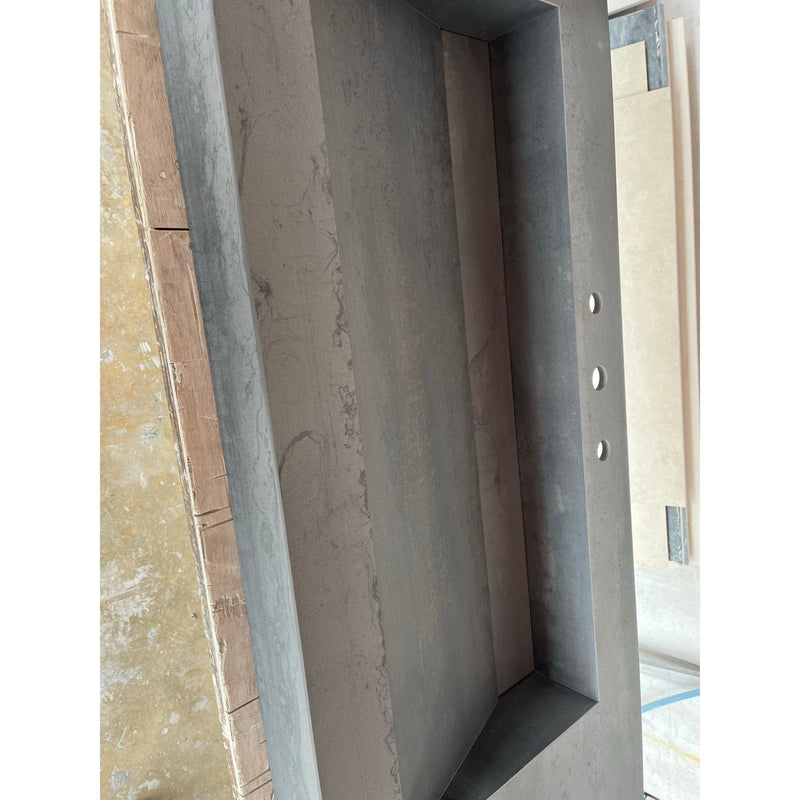 Metal Dark Engineered Porcelain Handcrafted Kitchen Bathroom Sink - Natural Stone Look, photo 15 of 21
