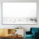 Monochrome Swimming Wall Art Canvas Print – Framed Ocean by MyGreatCanvas | Canvas Wall Art Prints | Photo Prints & Wall Decor