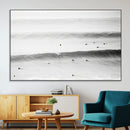 Black White Ocean Wall Art Canvas Print – Framed Coastal by MyGreatCanvas | Canvas Wall Art Prints | Photo Prints & Wall Decor