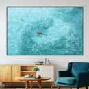 Fish Swarm Wall Art Canvas Print – Framed Marine Life Art by MyGreatCanvas | Canvas Wall Art Prints | Photo Prints & Wall Decor