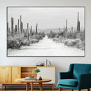 Winter Wall Art Canvas Print – Framed Cactus Path Art by MyGreatCanvas | Canvas Wall Art Prints | Photo Prints & Wall Decor