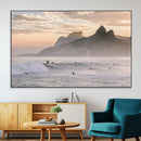 Sunset Surfing Wall Art Canvas Print – Framed Misty by MyGreatCanvas | Canvas Wall Art Prints | Photo Prints & Wall Decor