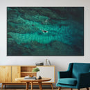 Ocean Surf Wall Art Canvas Print – Framed Vibrant Blue by MyGreatCanvas | Canvas Wall Art Prints | Photo Prints & Wall Decor