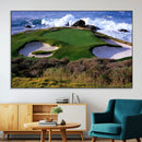 Ocean Cliff Golf Course Wall Art Canvas Print – Waves by MyGreatCanvas | Canvas Wall Art Prints | Photo Prints & Wall Decor