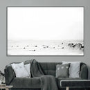 Monochrome Swimming Wall Art Canvas Print – Framed Ocean by MyGreatCanvas | Canvas Wall Art Prints | Photo Prints & Wall Decor