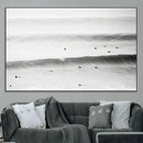 Black White Ocean Wall Art Canvas Print – Framed Coastal by MyGreatCanvas | Canvas Wall Art Prints | Photo Prints & Wall Decor