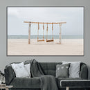 Beach Swing Wall Art Canvas Print – Framed Quiet Beach Art by MyGreatCanvas | Canvas Wall Art Prints | Photo Prints & Wall Decor