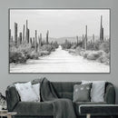 Winter Wall Art Canvas Print – Framed Cactus Path Art by MyGreatCanvas | Canvas Wall Art Prints | Photo Prints & Wall Decor