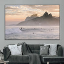 Sunset Surfing Wall Art Canvas Print – Framed Misty by MyGreatCanvas | Canvas Wall Art Prints | Photo Prints & Wall Decor