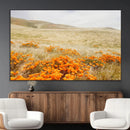 Golden Wildflowers Wall Art Canvas Print – Framed Hills by MyGreatCanvas | Canvas Wall Art Prints | Photo Prints & Wall Decor