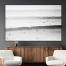 Black White Ocean Wall Art Canvas Print – Framed Coastal by MyGreatCanvas | Canvas Wall Art Prints | Photo Prints & Wall Decor