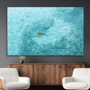 Fish Swarm Wall Art Canvas Print – Framed Marine Life Art by MyGreatCanvas | Canvas Wall Art Prints | Photo Prints & Wall Decor