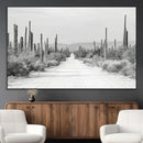 Winter Wall Art Canvas Print – Framed Cactus Path Art by MyGreatCanvas | Canvas Wall Art Prints | Photo Prints & Wall Decor