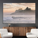 Sunset Surfing Wall Art Canvas Print – Framed Misty by MyGreatCanvas | Canvas Wall Art Prints | Photo Prints & Wall Decor