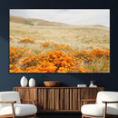 Golden Wildflowers Wall Art Canvas Print – Framed Hills by MyGreatCanvas | Canvas Wall Art Prints | Photo Prints & Wall Decor