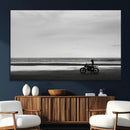 Motorcycle Beach Wall Art Canvas Print – Framed Vintage by MyGreatCanvas | Canvas Wall Art Prints | Photo Prints & Wall Decor