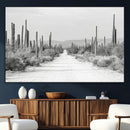 Winter Wall Art Canvas Print – Framed Cactus Path Art by MyGreatCanvas | Canvas Wall Art Prints | Photo Prints & Wall Decor