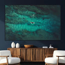 Ocean Surf Wall Art Canvas Print – Framed Vibrant Blue by MyGreatCanvas | Canvas Wall Art Prints | Photo Prints & Wall Decor