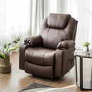 Electric Power Lift Leather Massage Sofa by LJGDeals