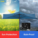9Ft Patio Bistro Half Round Umbrella by LJGDeals