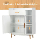 Floor Storage Cabinet Free Standing Cupboard Chest by LJGDeals