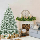4.5 Feet Snow Flocked Artificial Christmas Tree with 400 Tips by LJGDeals