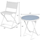 3 Pieces Patio Folding Bistro Set for Balcony or Outdoor Space by LJGDeals