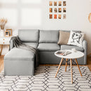 Convertible L-Shaped Sectional Sofa Couch with Reversible Chaise by DirectDeals