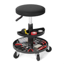 Adjustable Rolling Mechanic Stool with Tool Trays