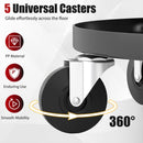 Adjustable Rolling Mechanic Stool with Tool Trays