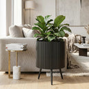 20-Inch Raised Metal Planter with Stand and Drainage Holes by DirectDeals