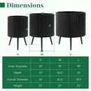 20-Inch Raised Metal Planter with Stand and Drainage Holes by DirectDeals