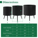 20-Inch Raised Metal Planter with Stand and Drainage Holes by LJGDeals