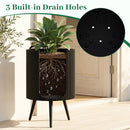 20-Inch Raised Metal Planter with Stand and Drainage Holes by LJGDeals