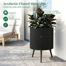 20-Inch Raised Metal Planter with Stand and Drainage Holes by LJGDeals