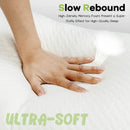 Set of 2 28 x18 Inch Shredded Memory Foam Bed Pillows with Bamboo Cooling Cover by LJGDeals