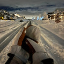 5280 Water Buffalo Leather Mitten - White