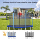 15/16 Feet Trampoline Replacement Safety Net with Adjustable Straps