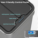 16 Gallon Trash Can with Wing Lids for Bedroom Bathroom Kitchen-Silver by LJGDeals
