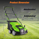16-Inch Electric Lawn Dethatcher and Scarifier with Collection Bag by LJGDeals