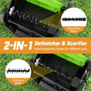 16-Inch Electric Lawn Dethatcher and Scarifier with Collection Bag by LJGDeals