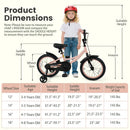 Kids Bike 12-18 Inch with Training Wheels - Pink by DirectDeals