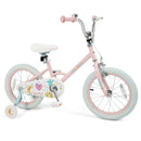 Kids Bike 12-18 Inch with Training Wheels - Pink Stars & Moon