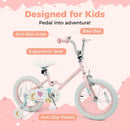 Kids Bike 12-18 Inch with Training Wheels - Pink Stars & Moon by LJGDeals