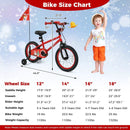 Kids Bike 12-18 Inch with Training Wheels & Christmas Music by LJGDeals