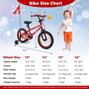 Kids Bike 12-18 Inch with Training Wheels & Christmas Music