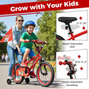 Kids Bike 12-18 Inch with Training Wheels & Christmas Music