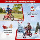 Kids Bike 12-18 Inch with Training Wheels & Christmas Music