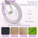 Kids Bike 12-20 Inch with Training Wheels & Basket Purple