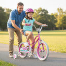 Kids Bike 12-18 Inch with Training Wheels - Pink